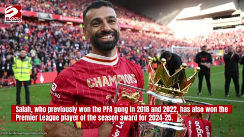 Mohamed Salah has been awarded the PFA Player of the Year award