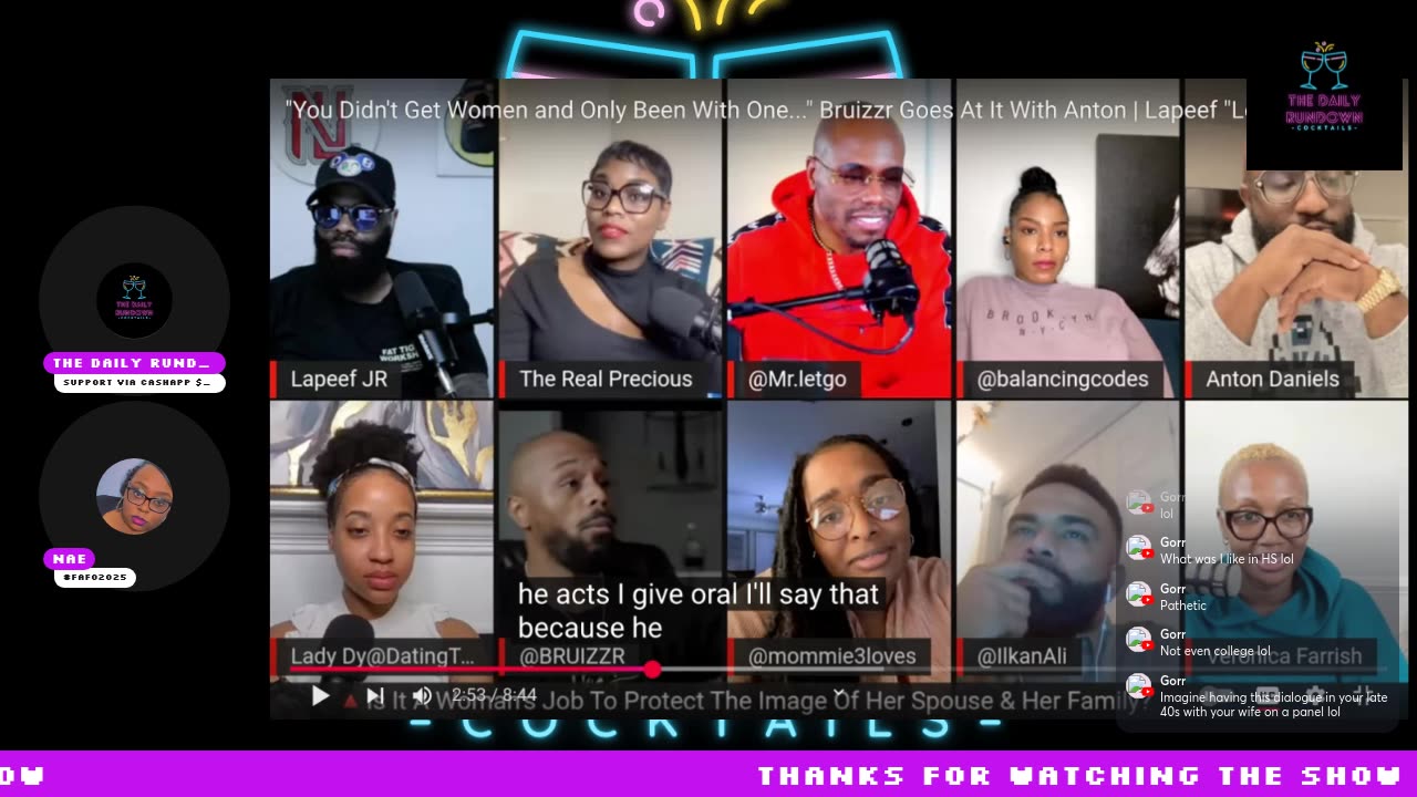 Bruzzr Tells Anton Daniels He Never Had A Baddie