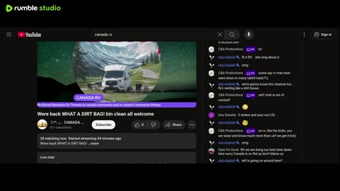 rv free speech chat I got booted out of