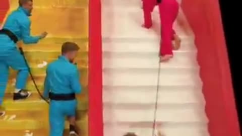 Slippery vs sticky stairs $1 vs $500000