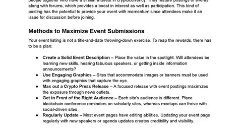 Hidden Platforms to List Your Crypto Event in 2025 That Actually Work