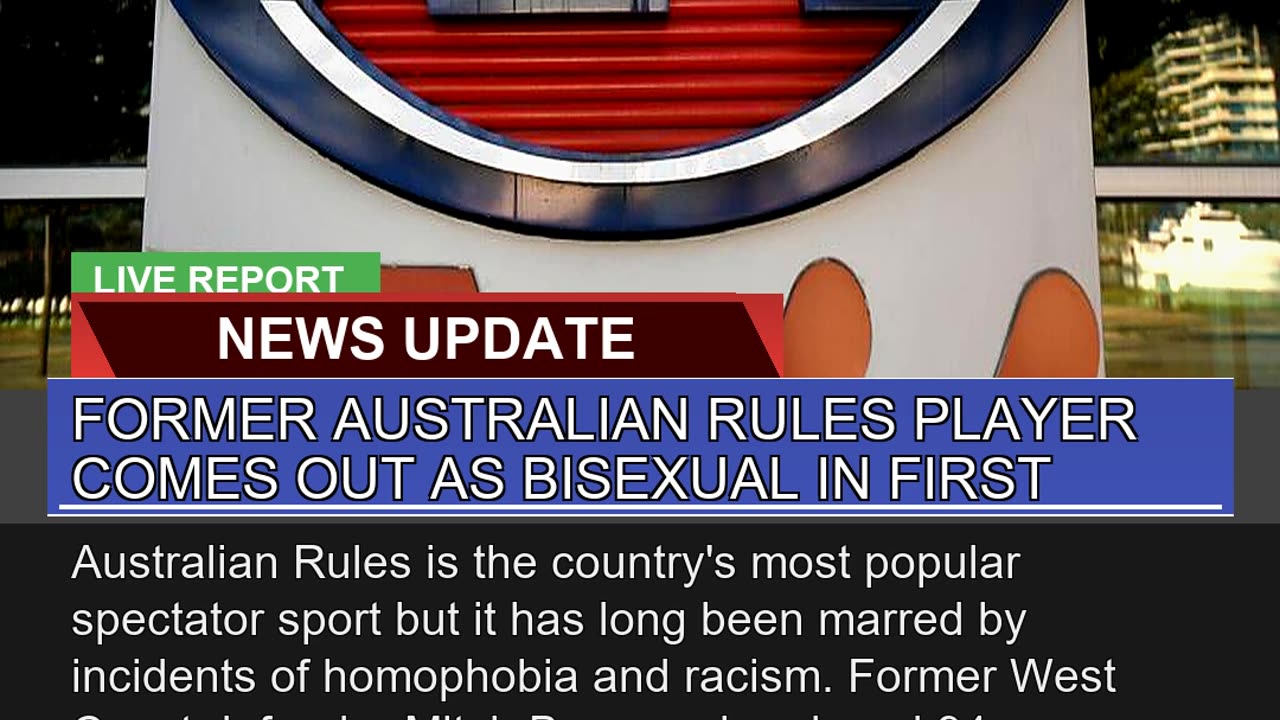 Former Australian Rules Player Comes Out as Bisexu