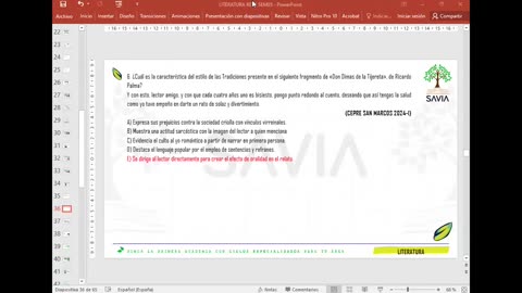 SAVIA REPASO 2025 - 2 | Semana 05 | Literatura