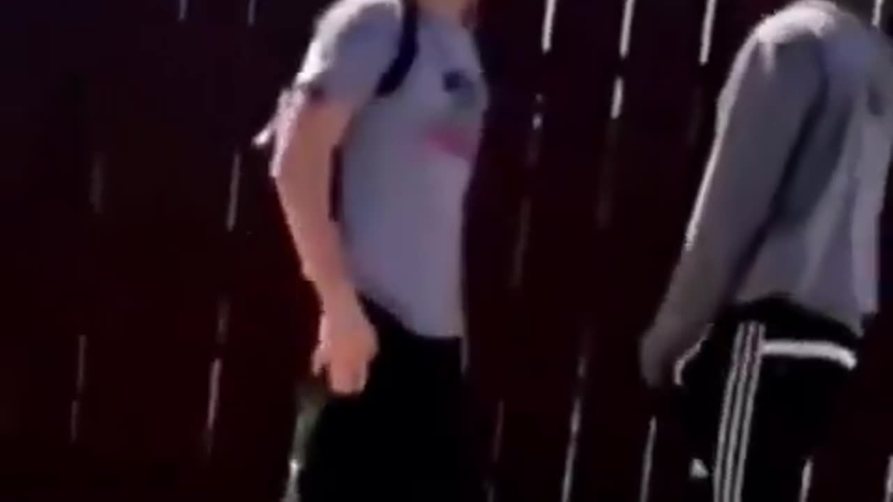 Slap heard around the world. Squares up the wrong dude. He was warned. Instant Karma