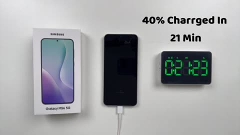 Samsung Galaxy M56 Charging Test