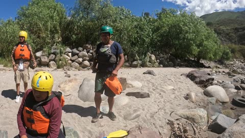 Getting ready for white water rafting in Pachachaca River near Yaca #Apurimac #Peru