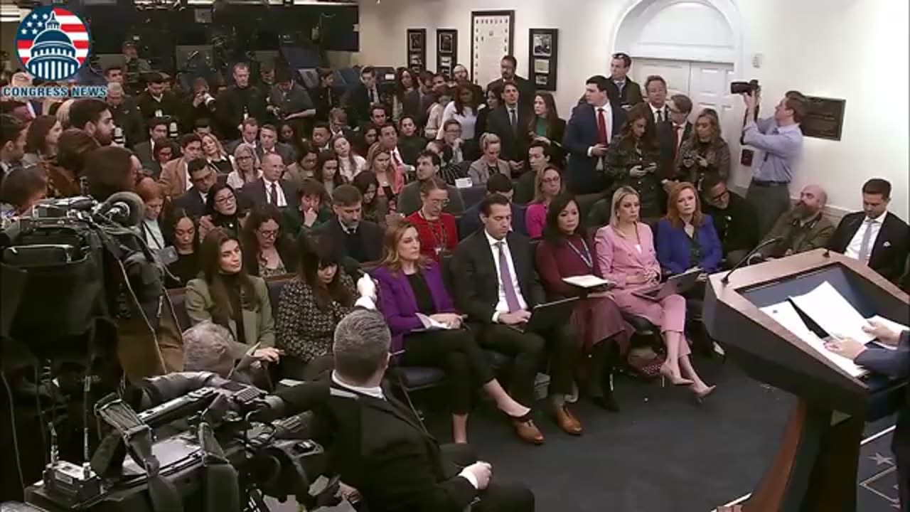 Watch Trump's Press Secretary Brings Receipts On Gov't Waste Found By DOGE
