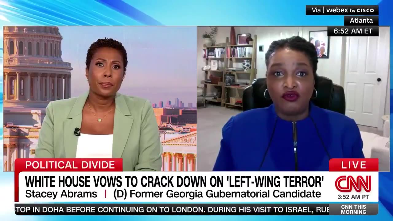 Stacey Abrams: Charlie Kirk's Murder Was a 'False Flag' to 'Advance' Trump's 'Authoritarian Rule'