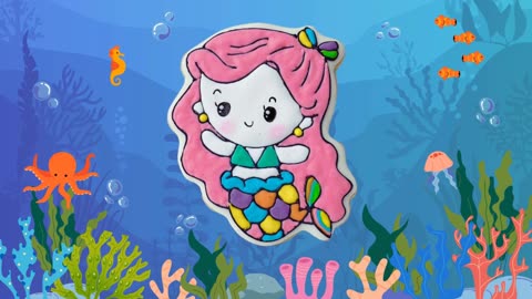 Cute Mermaid Cookie Decorating | Step-by-Step Tutorial