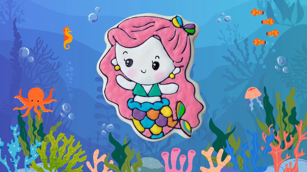 Cute Mermaid Cookie Decorating | Step-by-Step Tutorial