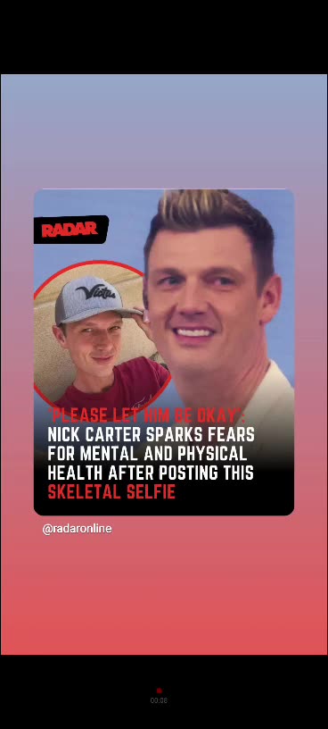 Nick Carter from backstreet boys looks unrecognizable here on radar online 7/6/25