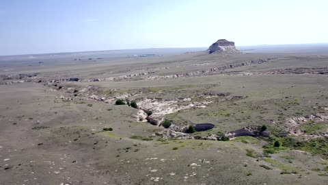 Pawnee Buttes & Grasslands, Raw Drone Flight Footage 4K, Colorado.
