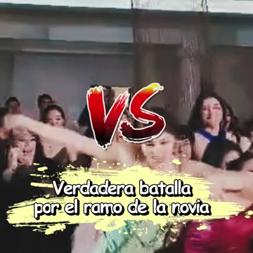 El lanzamiento de un ramo de novia acaba en caos