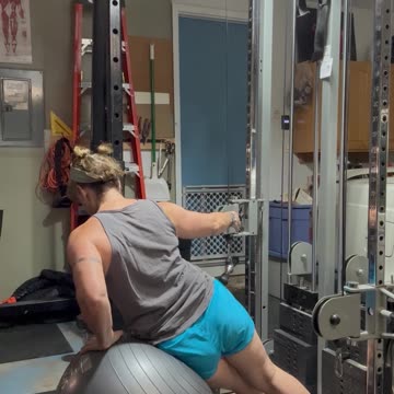 Side Bend on Swiss Ball