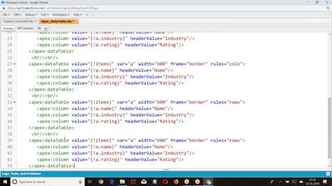 Salesforce Apex Videos-19.DataTable