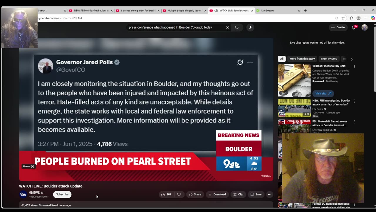FBI: Makeshift flamethrower attack in Boulder leaves 6 injured as suspect yells 'Free Palestine'