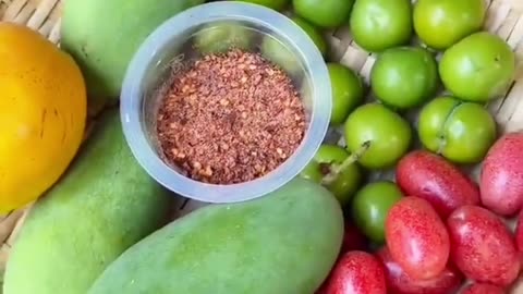 young mango fruit salad