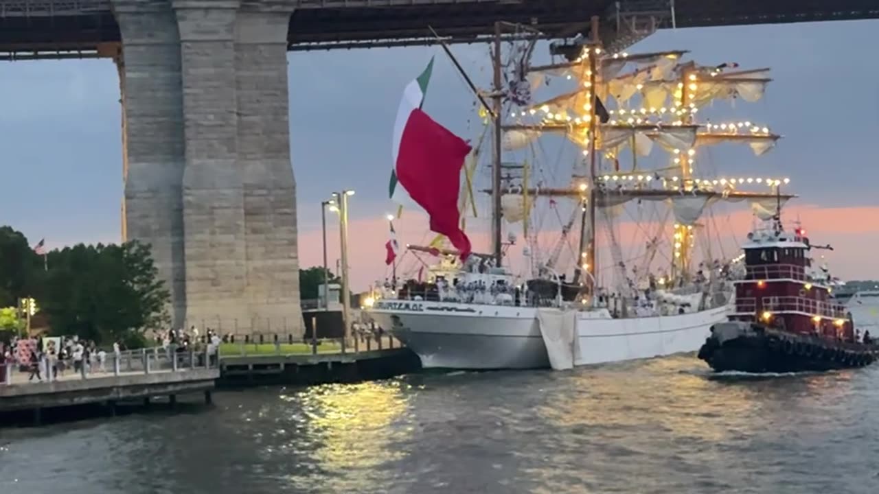 Witnessed a Ship Crash Into the Brooklyn Bridge