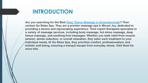 Looking for the best Deep Tissue Massage in Greensborough