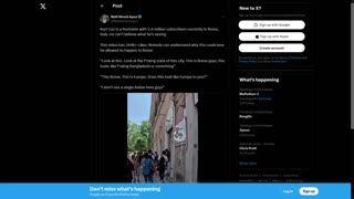 Italy White Genocide - Rome Invasion Exposed by YouTuber