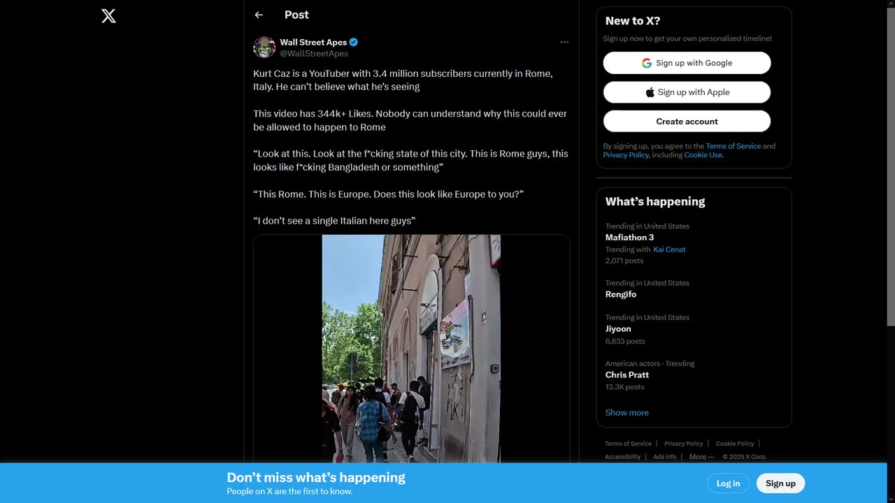 Italy White Genocide - Rome Invasion Exposed by YouTuber