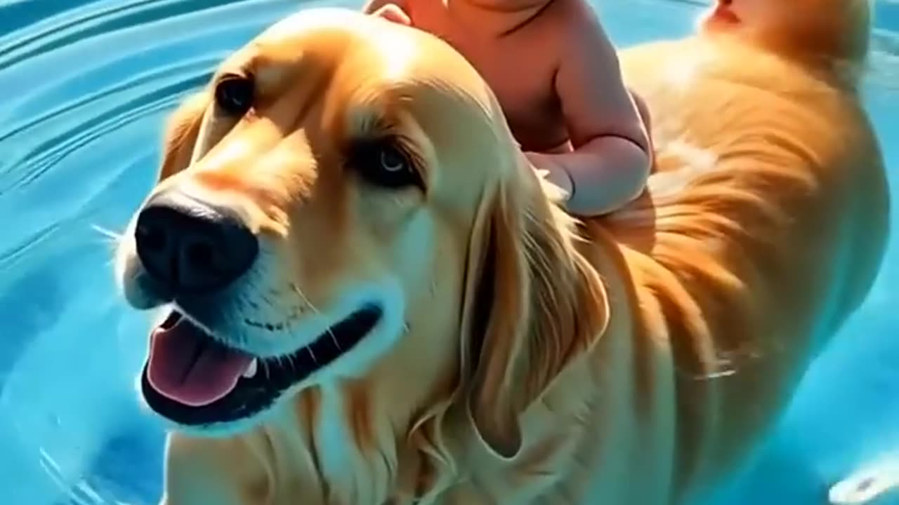 Baby saved by a Brave dog 🐩 #youtubeshorts #short #shorts#animals Video Contant intended for Adults
