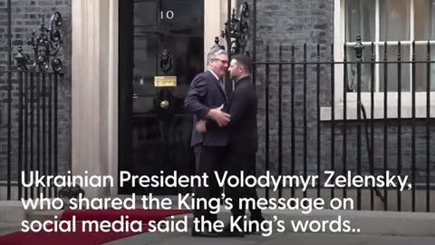 King sends Zelensky heartfelt message paying tribute to Ukrainians on Independence Day