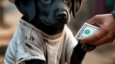 AI VIDEO: Poor puppy had no sting and his friends laugh him shorts ai youtubeshorts