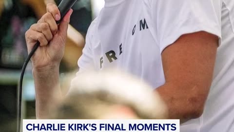 Charlie Kirk's final moments before deadly shooting at Utah event
