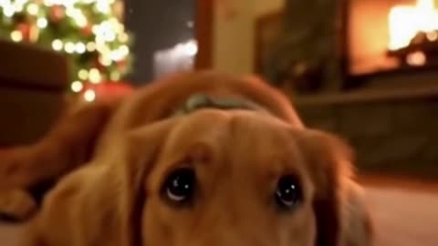 🐶🎄 My Dog Sat Alone by the Christmas Tree… This Broke My Heart 💔❄️