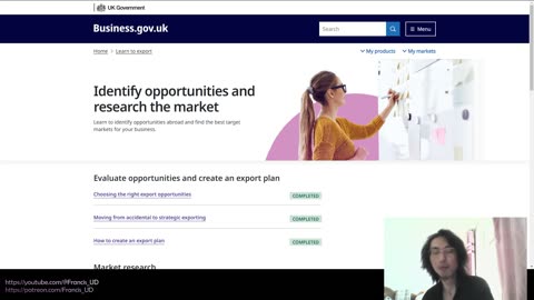 Export academy by the British government, a rudimentary walkthrough
