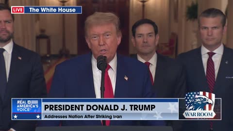 TRUMP ADDRESSES NATION ON IRAN ATTACKS