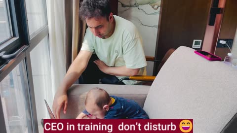 CEO in Training 👶 | My Little Baby Hard at Work with Me!