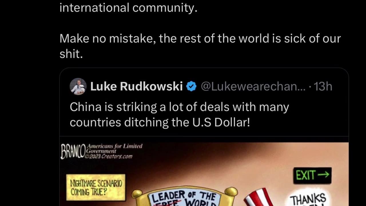 Putin releases steam in a speech with the situation agains't the globalist satanists