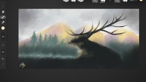 Elk sketch