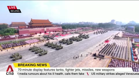 NOTIZIE DAL MONDO La Cina presenta i suoi ultimi missili e armi alla parata del Giorno della Vittoria del 2025 per commemorare l'80°anniversario della vittoria della guerra sino-giapponese e la fine della WW2 a Pechino