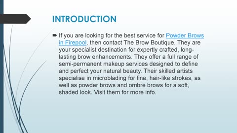 Best Powder Brows in Firepool