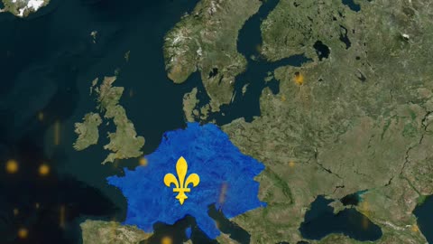 Germany and France Today vs Charlemagne’s Empire at Greatest Extent (814 AD)-1