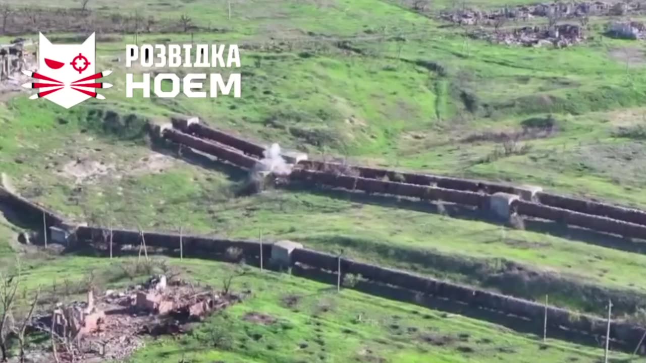Drone Going After Russian Soldiers Hiding Inside of Disused Pipeline