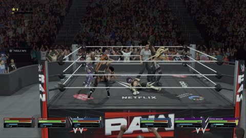 wwe 2k25 304 universe Triple Threat Toenado Tag