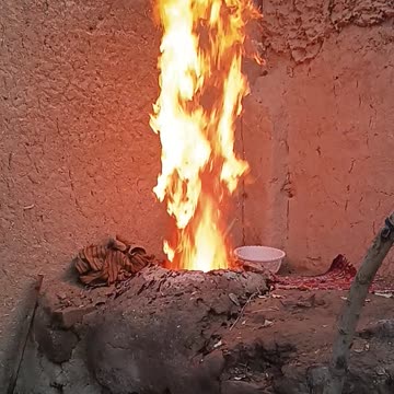 The Majesty of Fire in an Ancient Afghanistan Tandoor