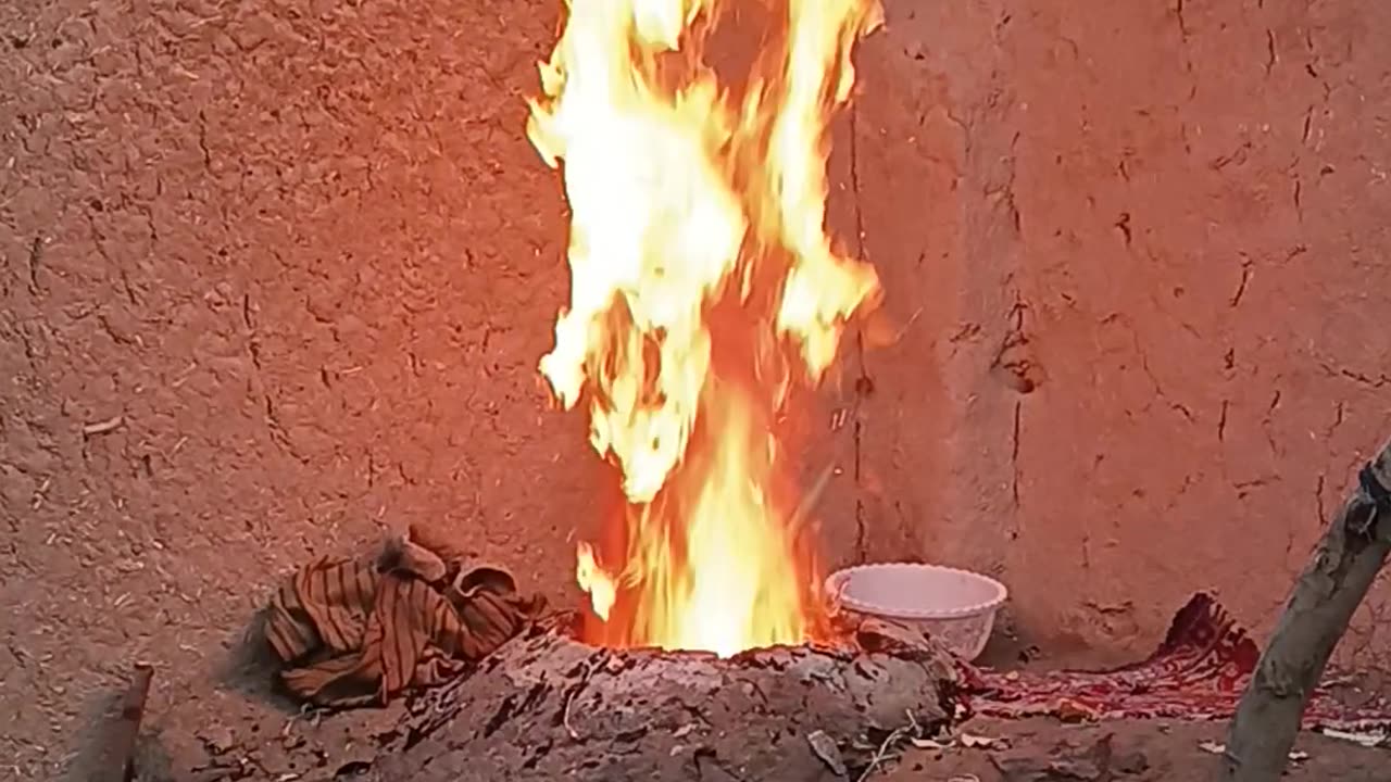 The Majesty of Fire in an Ancient Afghanistan Tandoor