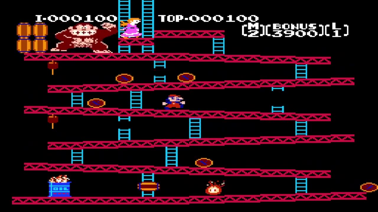 Donkey Kong Japan Game A Level 1