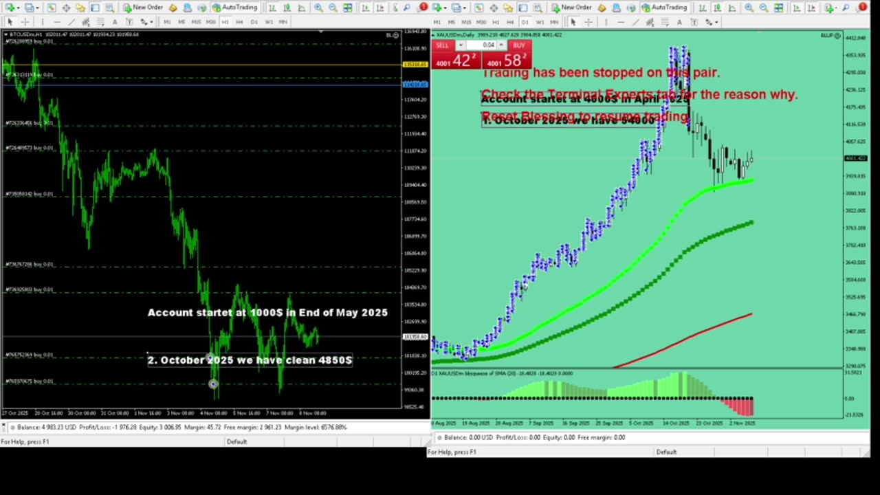 Live Stream Gold Trading from Monday to Friday