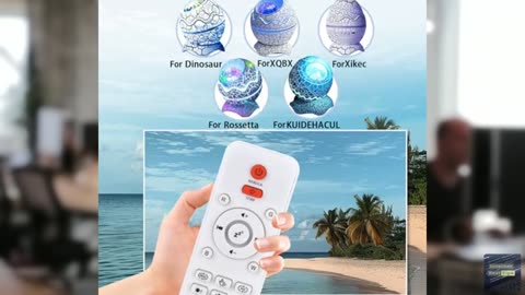Replacement Remote Control for Dinosaur Egg Galaxy Projector, for XQBX, for Xike