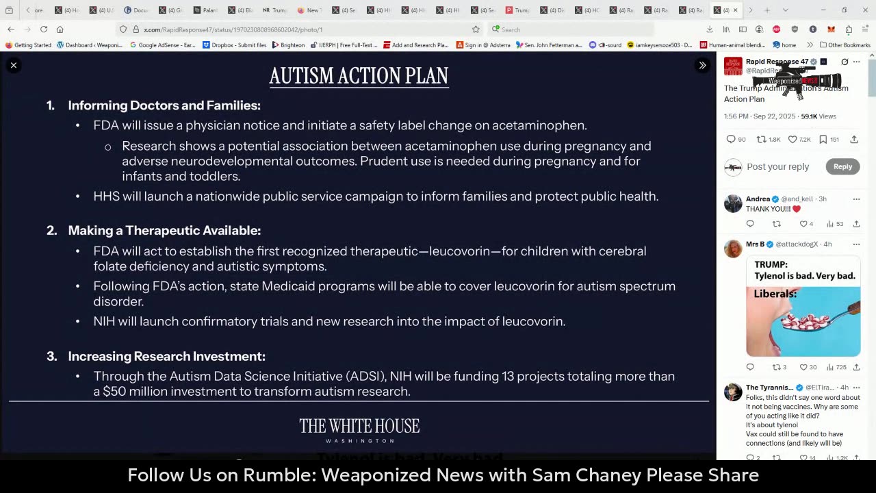 Autism Action Plan, US now friends with Al-Qaeda, How to Peddle Disinformation & Palestinian State?