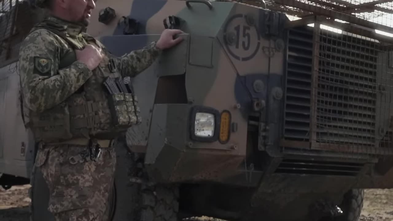 Tour of a Bushmaster APC with Ukrainian Paratroopers