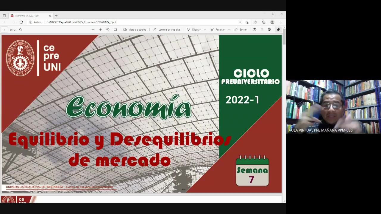 CEPRE UNI 2022 - 1 | Semana 07 | Economía