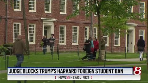Judge blocks trump's Harvard foreign student ban