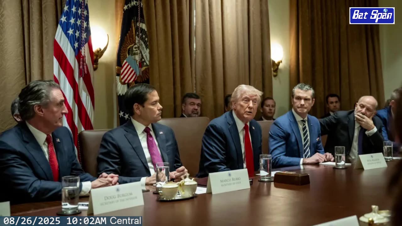President Trump participates in a cabinet meeting ~ August 26 2025